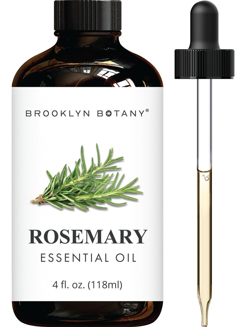 Brooklyn Botany Rosemary Essential Oil - Huge 4 Fl Oz - 100% Pure and Natural - Premium Grade with Dropper - for Aromatherapy and Diffuser - Image 1